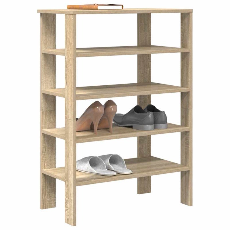 Półka na buty, dąb sonoma, 61x32x87,5 cm vidaXL