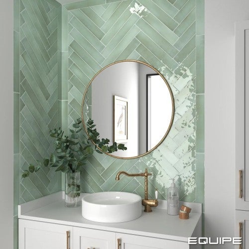 Faïence Effet Zellige MANACOR 6,5x40 mint