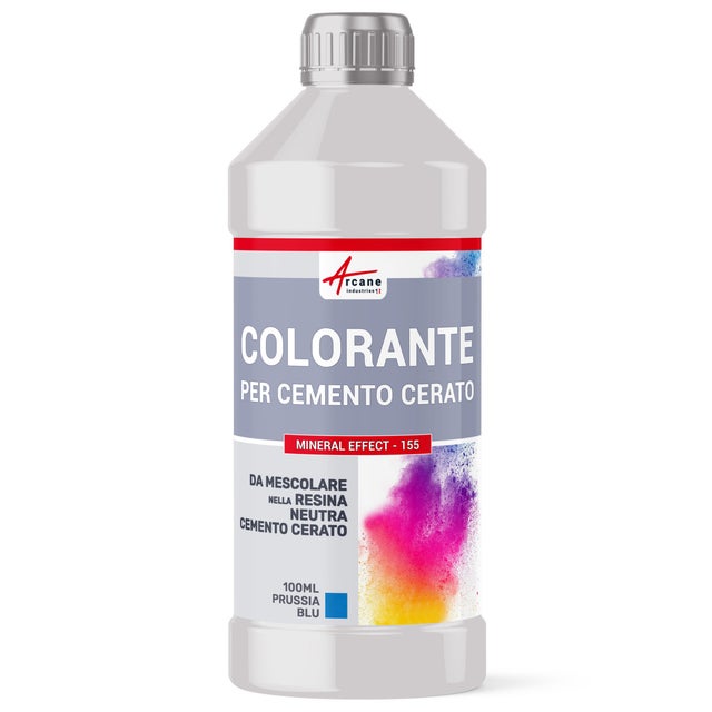 COLORANTE PER CEMENTO CERATO MINERAL EFFECT - 155 - 100 ml Blu di Prussia - ARCANE INDUSTRIES