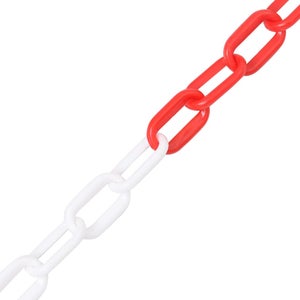 Catena Plastica 6mm Bianca/Rossa - 25 Metri Per Delimitazione, Sicurezza E Lavori - Foto 6