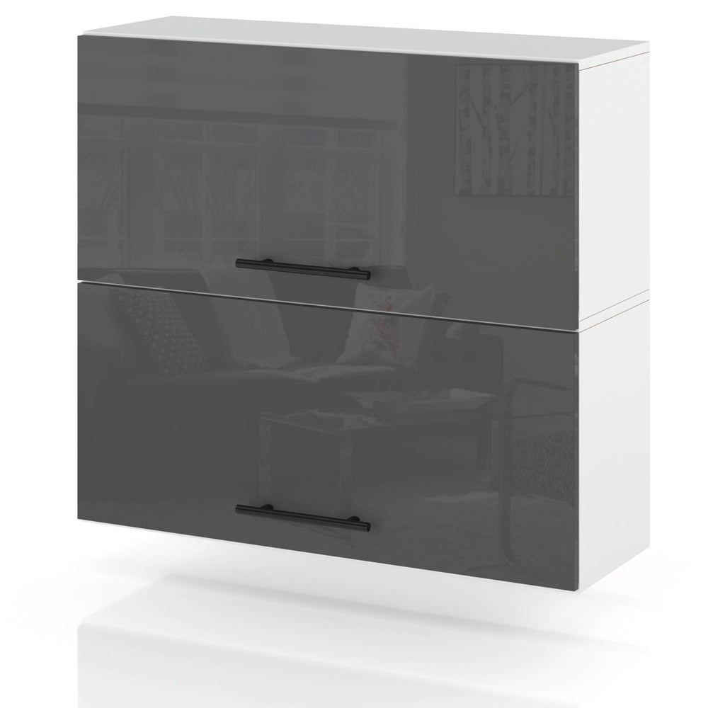 Szafka kuchenna wisząca klapowa modułowa 80cm spremium szary połysk