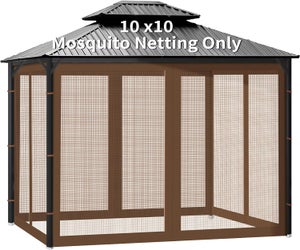 LSSHQ Pannelli Laterali per Gazebo da Giardino 0,5mm Tende da Terrazzo Pavilion Sidewall Tende da Esterno Impermeabili con Occhielli (Color