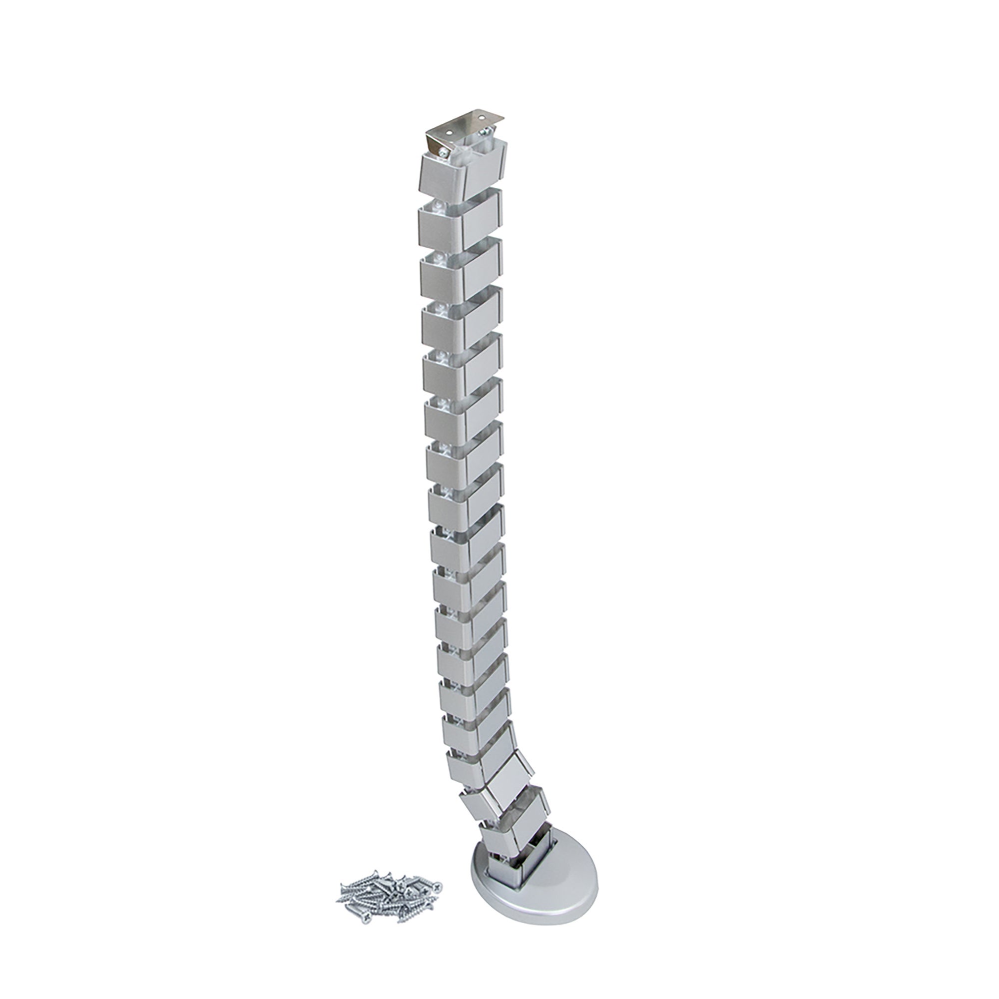 Emuca Kręgosłup kablowy Pipe 4, Plastik, Malowane aluminium