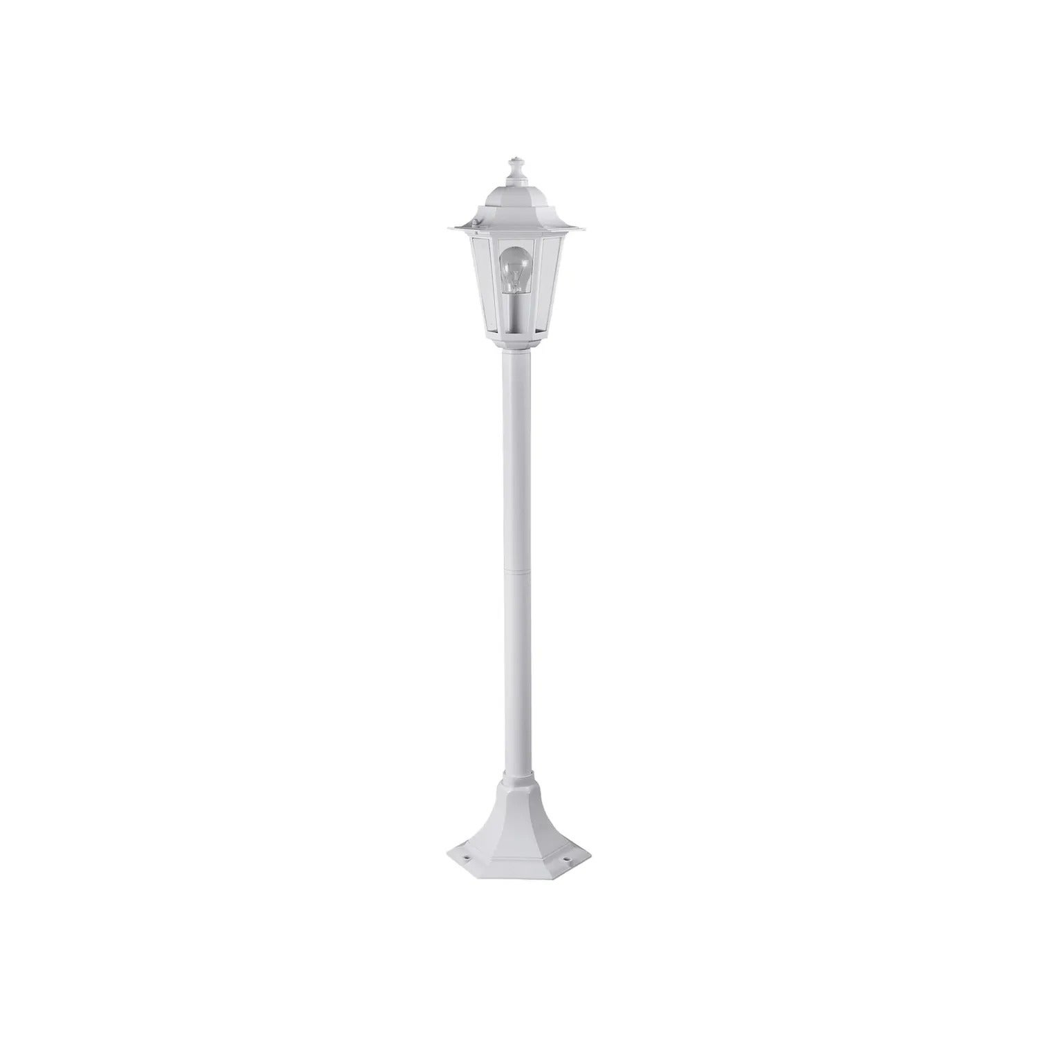 Lampa ogrodowa stojąca Velence biała 1xE27x60W IP43 wym: 105 x 21 x 21 cm metal Rabalux
