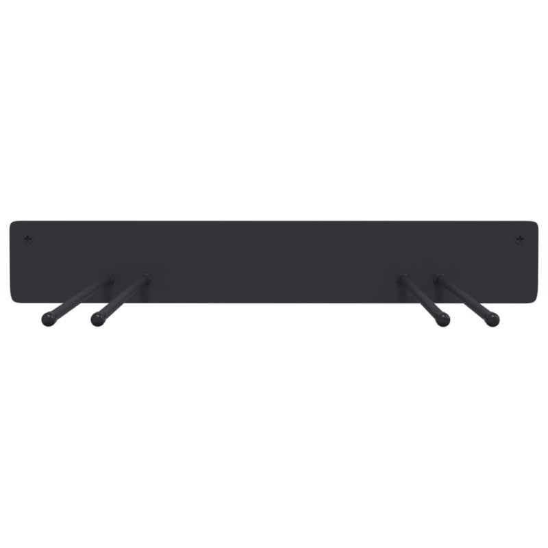 Suporte de parede p/ arrumação ferramentas de jardim aço preto vidaXL - 5