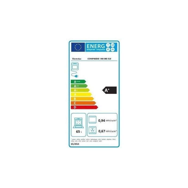 Four multifonction encastrable - Pyrolyse - ELECTROLUX - COH4P46BX0 - Inox - Porte froide 56 x 59,4 x 59 cm - 4