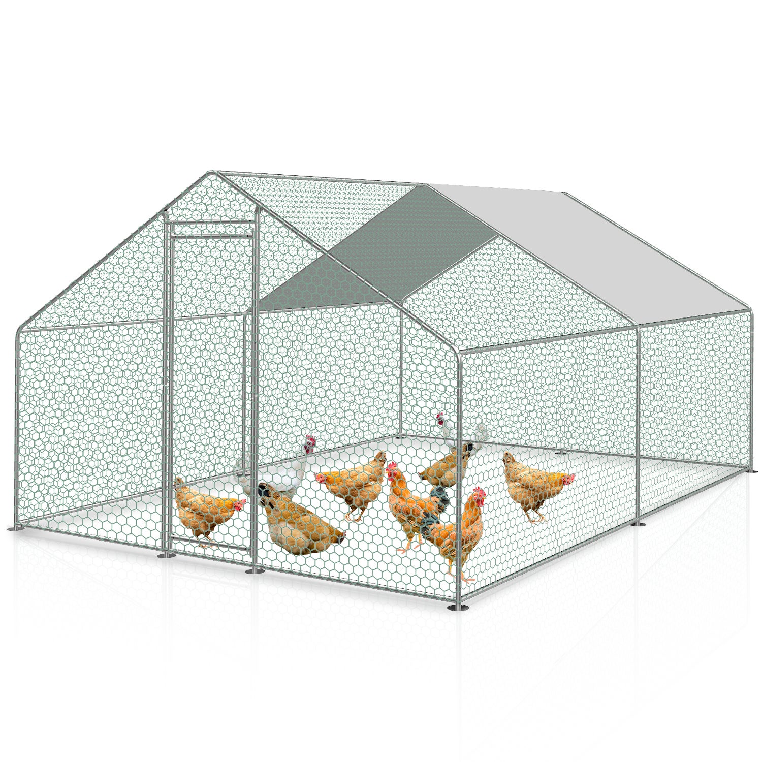 Poulailler Polly Farm Evo 3XL – Pour 15 Poules – 3 Nids, 3 Perchoirs – Fabriqué En Italie