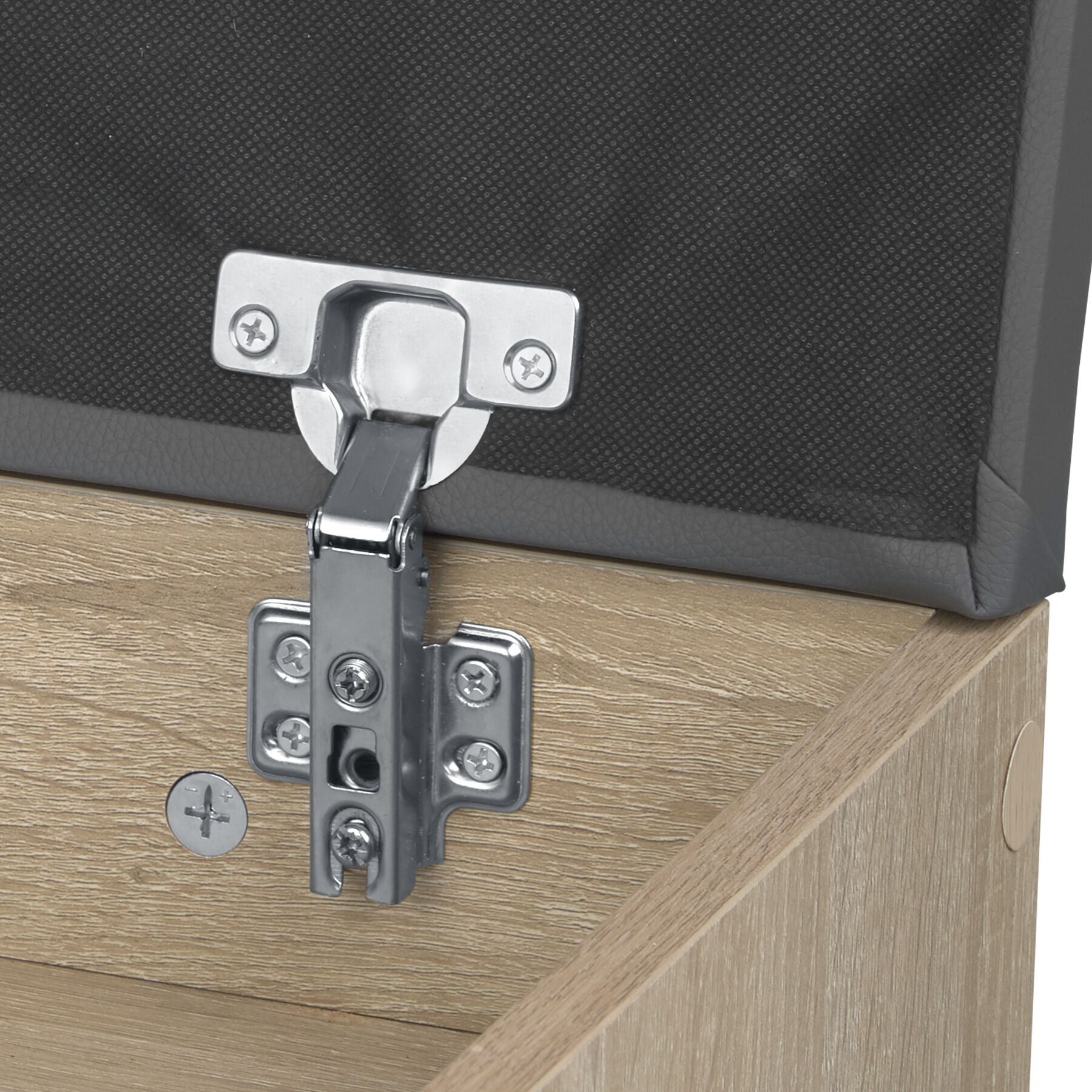 Banc à chaussures en bois MDF avec coussin d'assise 60 x 30 x 43,5 cm TECTAKE - 6