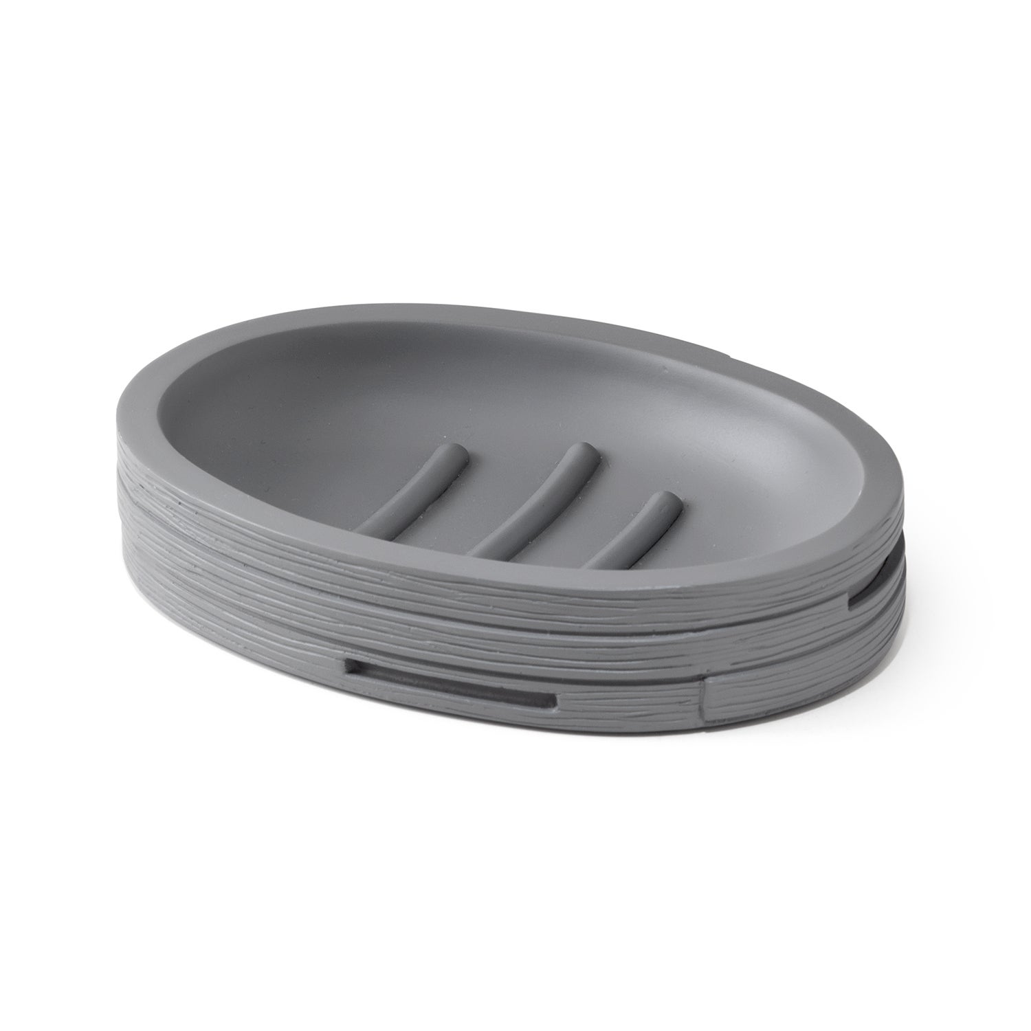 Portasapone Ovale Grigio In Plastica - Per Bagno O Cucina, Pratico E Resistente - Foto 11