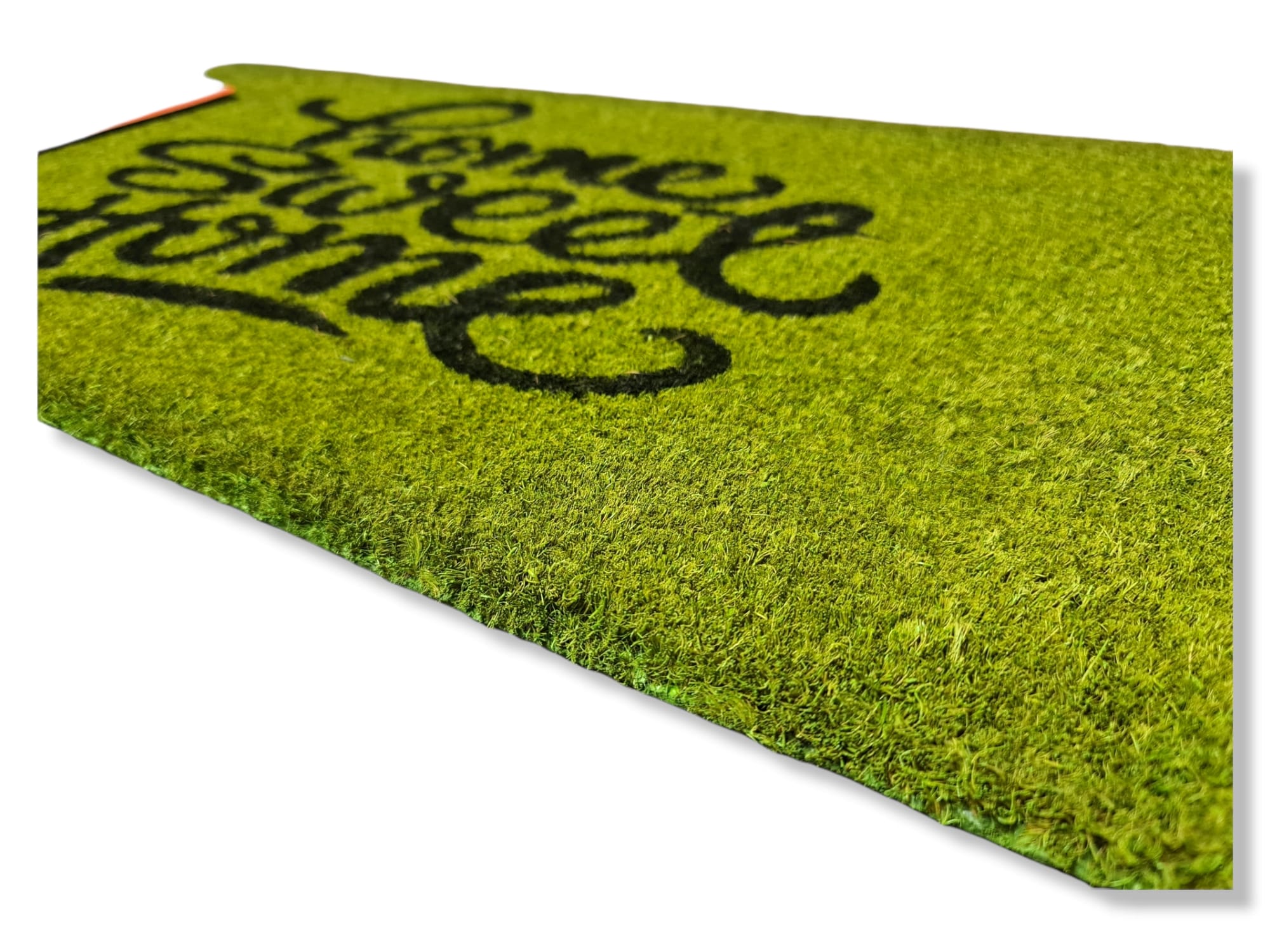 Zerbino in cocco stampato e pvc nel retro con stampa 500 rossa - Jute&co