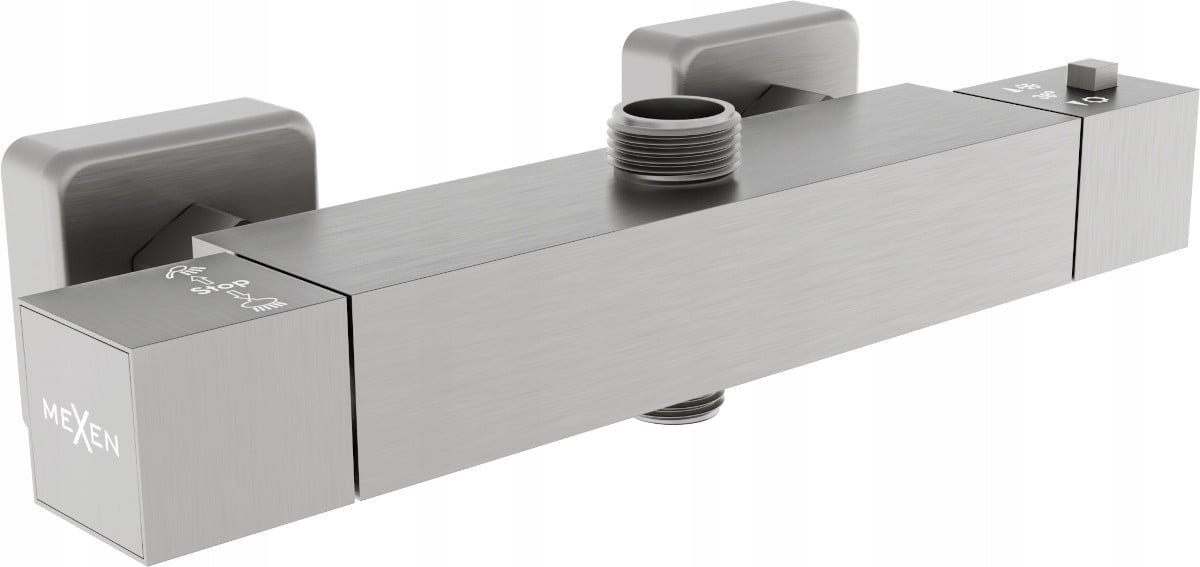Mexen Cube termostatyczna bateria prysznicowa, grafit - 77250-66