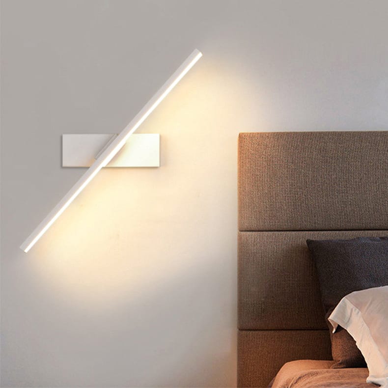 Kinkiet LED 30 cm - kinkiet łazienkowy - oświetlenie lustra - regulowany kąt lampki nocnej - ciepłe białe światło 3000K - biały
