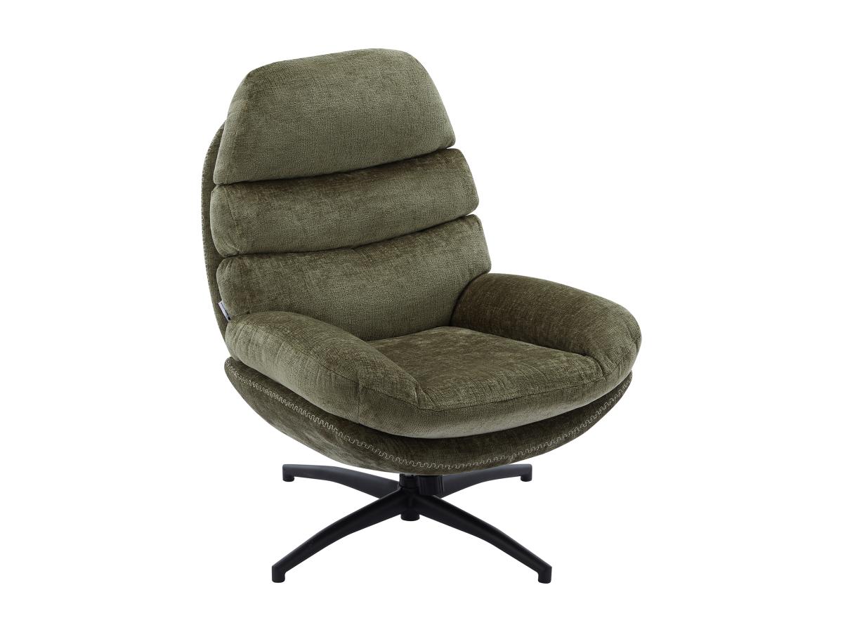 Fauteuil Pivotant LACARA II Gris En Tissu Polyester - Design Arrondi, Assise Confortable, Charge Max 120 Kg - 6