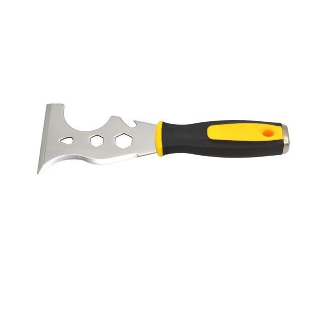 Spatule à Copeaux Inox Multifonction 38cm - Pelle Alimentaire Grattoir Frites Hamburger Cuillère Glace