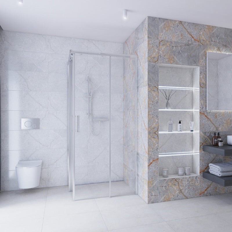 Pack WC bâti-autoportant + WC SAT sans bride fixations invisibles + Abattant softclose + Plaque blanche (SMART-Brevis-M270) - 3