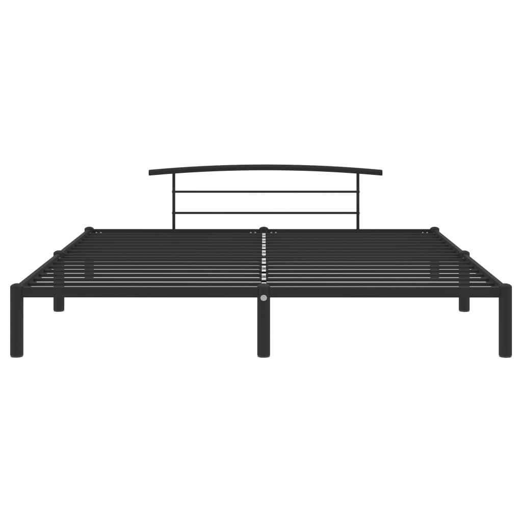 Maison Exclusive - Estrutura de cama 200x200 cm metal preto - 3