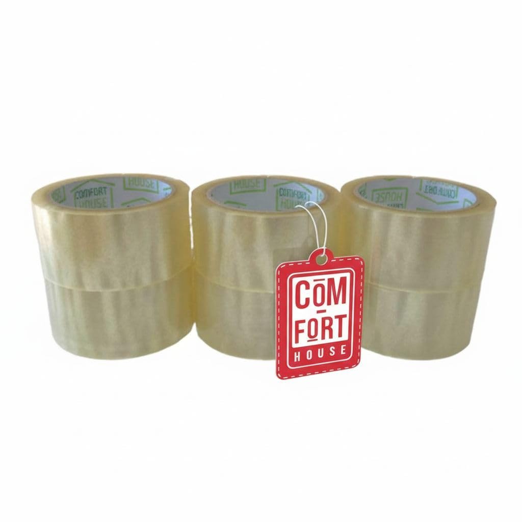4 Pacchi CASA COM-FORT Nastro adesivo trasparente per pacchi | 48mm x 66m ...