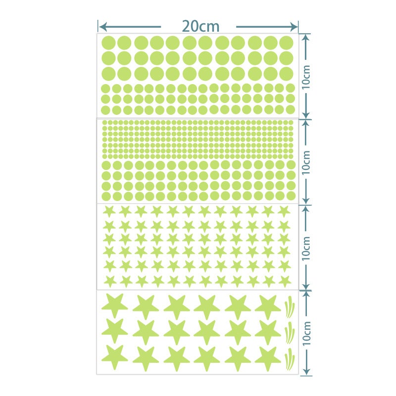 Autocollants Lumineux Planètes Étoiles Lumineuses Système Solaire Planètes Fluorescent Stickers Muraux Décoration de Plafond Autocollants pour Chambre - 4