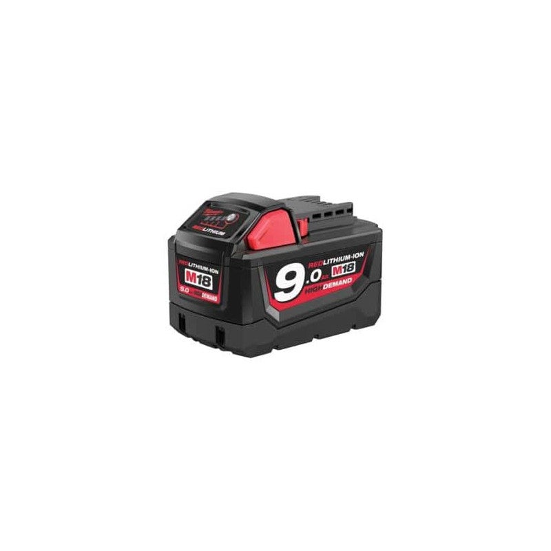 Milwaukee M18 B9 Batterie 18 V / 9,0 Ah / 9000 mAh RED Li-Ion High Dem