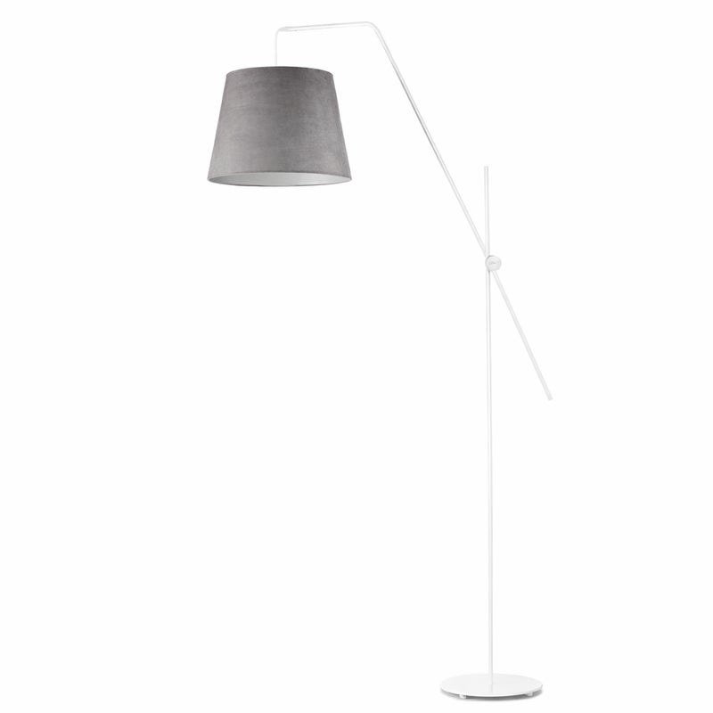 Lampa stojąca podłogowa przegubowa regulowana z abażurem stożek MODERN