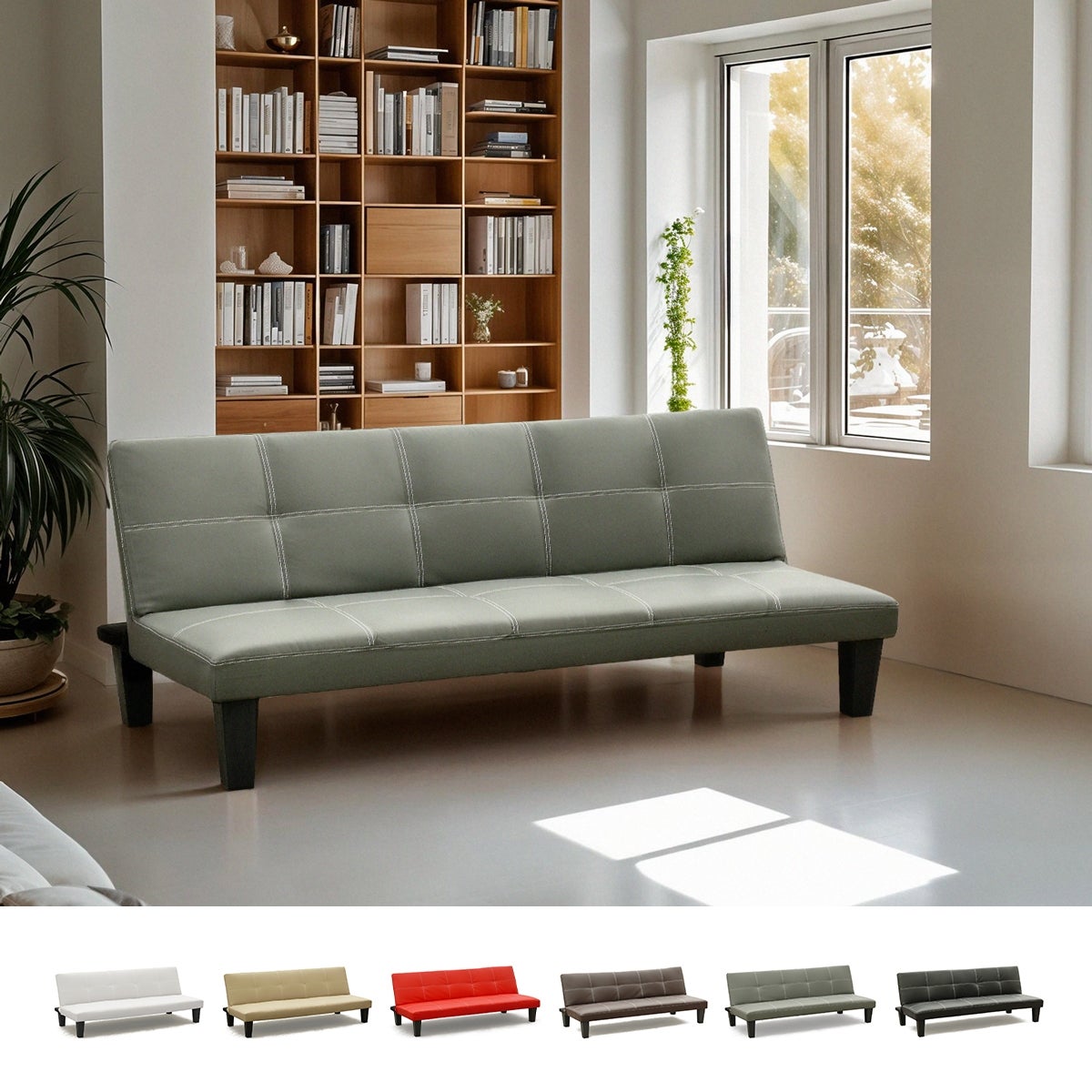 Modus Sofá Modus Sofá Sofá Cama 3 Plazas Cuero Polipiel Topazio Pronto Letto , Leroy Merlin