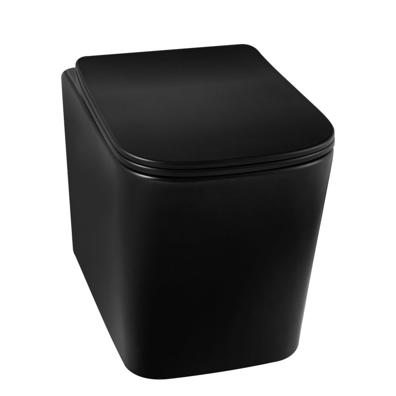 Balneo Miska WC podwieszana LUGA czarna Deska Wolnoopadająca