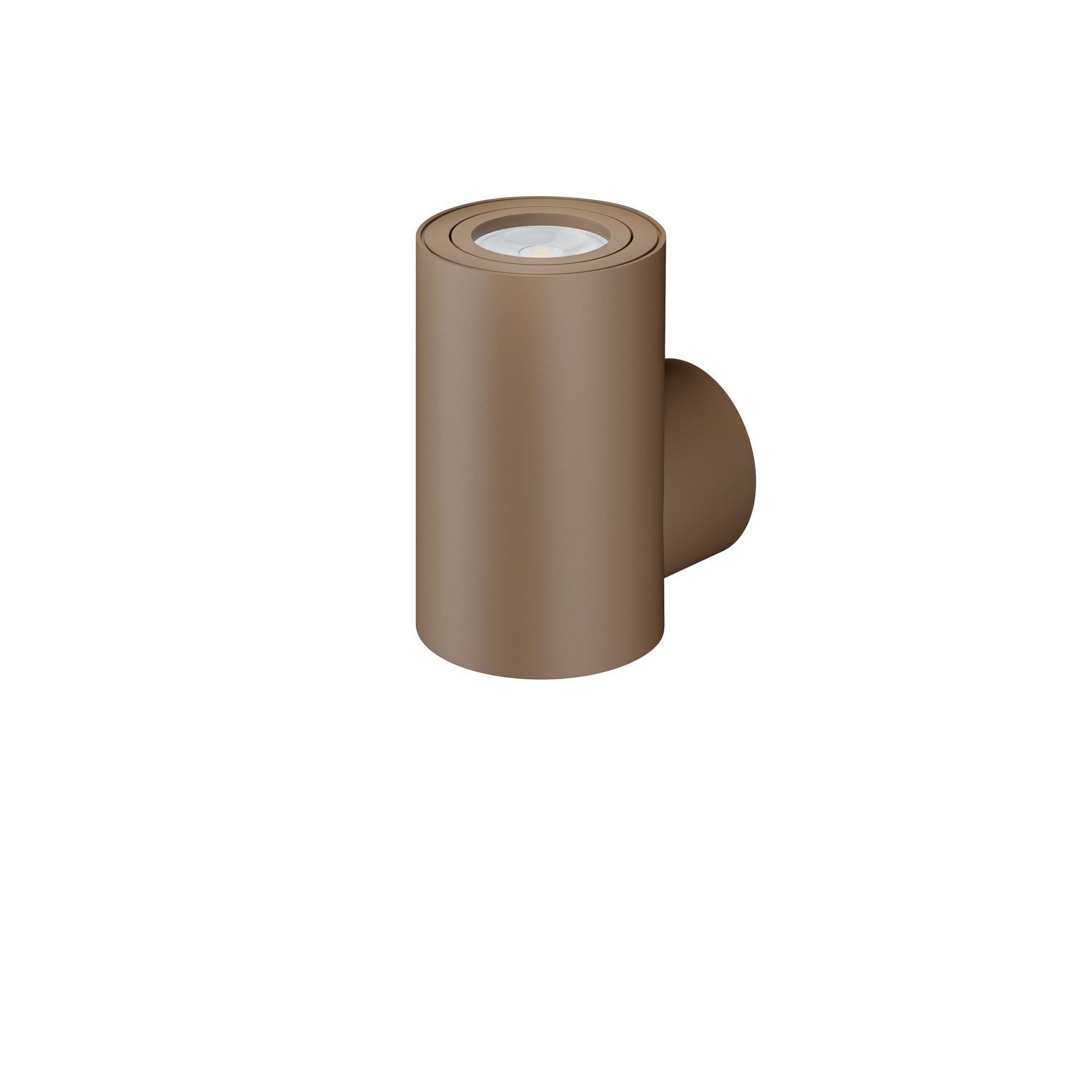 Aplic LED cilindric One Wall GU10 38°, finisaj Corten, design modern pentru iluminat interior - Beneito & Faure