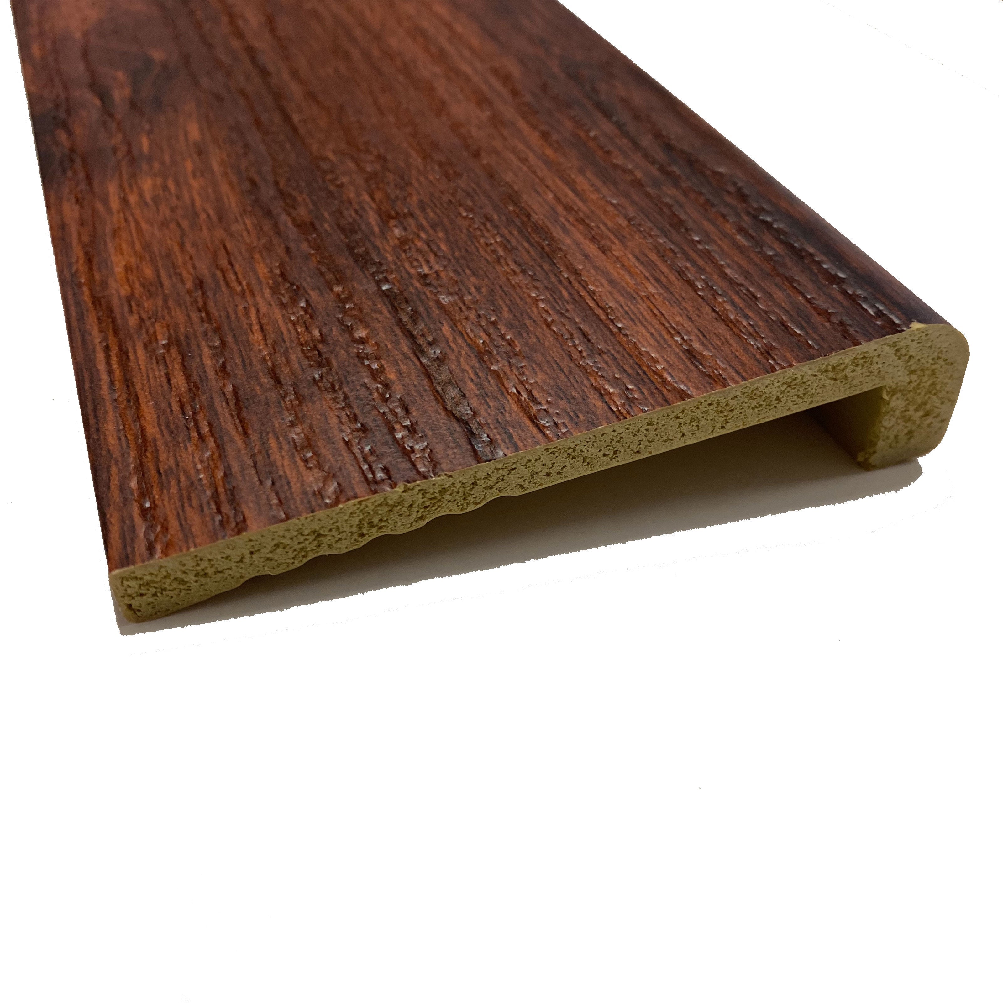 Couvre-plinthe, couvre-plinthe en duropolymère polystructuré 100x25 effet bois ou blanc - Chêne blanchi (prix au mètre linéaire) - 4