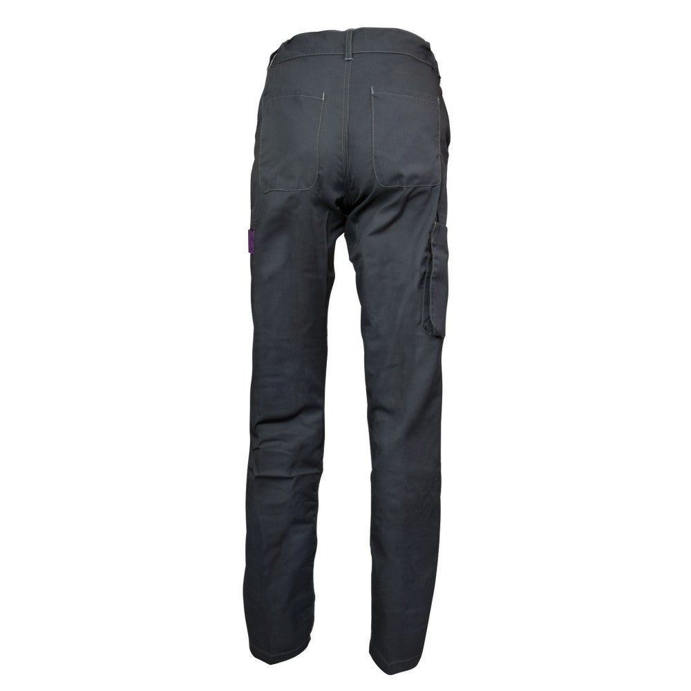 Pantalon de Travail Femme Gris et Violet - Fashion Sécurité - Résistant, Confortable et Tendance - Bricolage et Jardinage - 44 - Taille 44 - 3