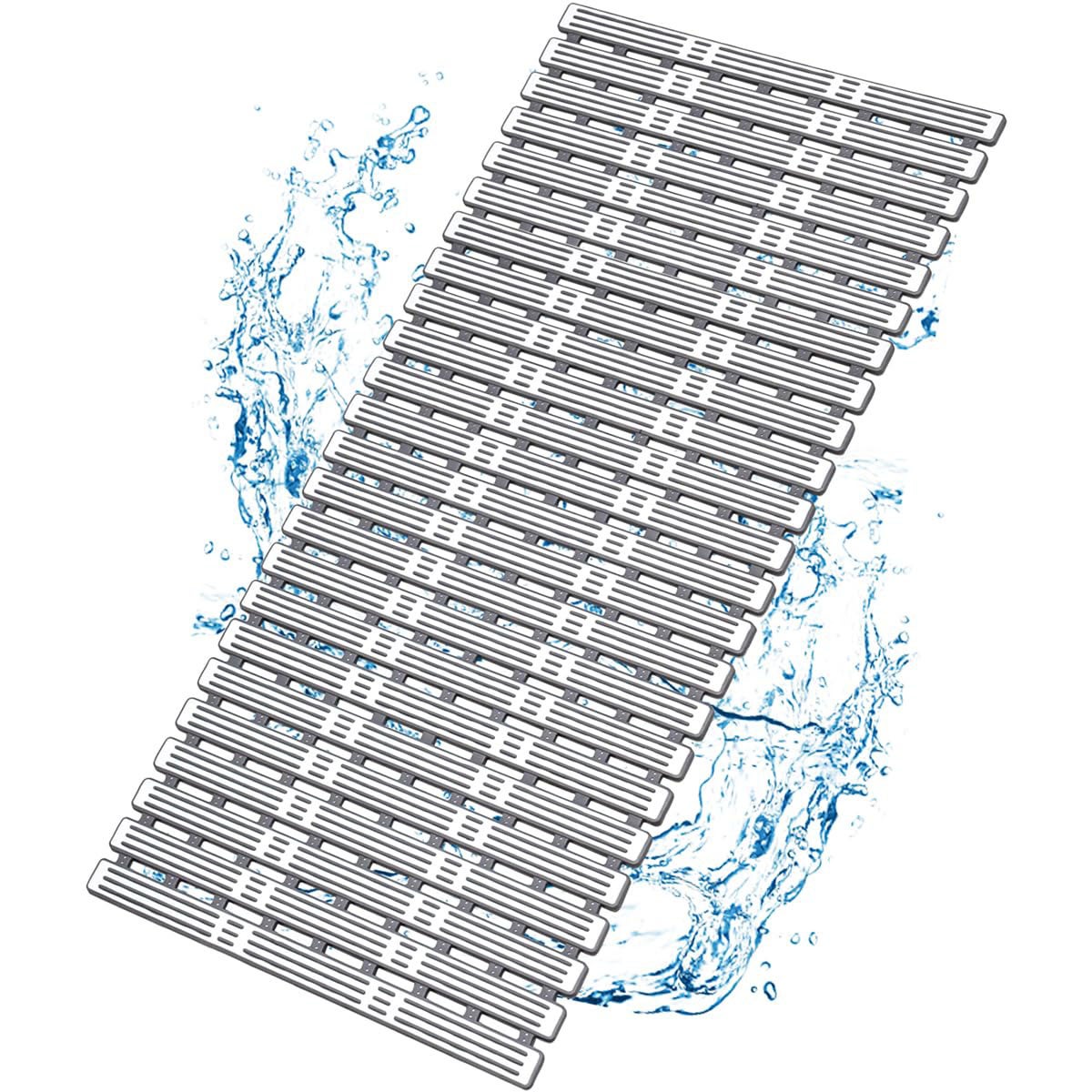 Tapis De Douche Antidérapant 80x80 Cm – Avec Ventouses, Lavable En Machine, Antibactérien Et Sans BPA