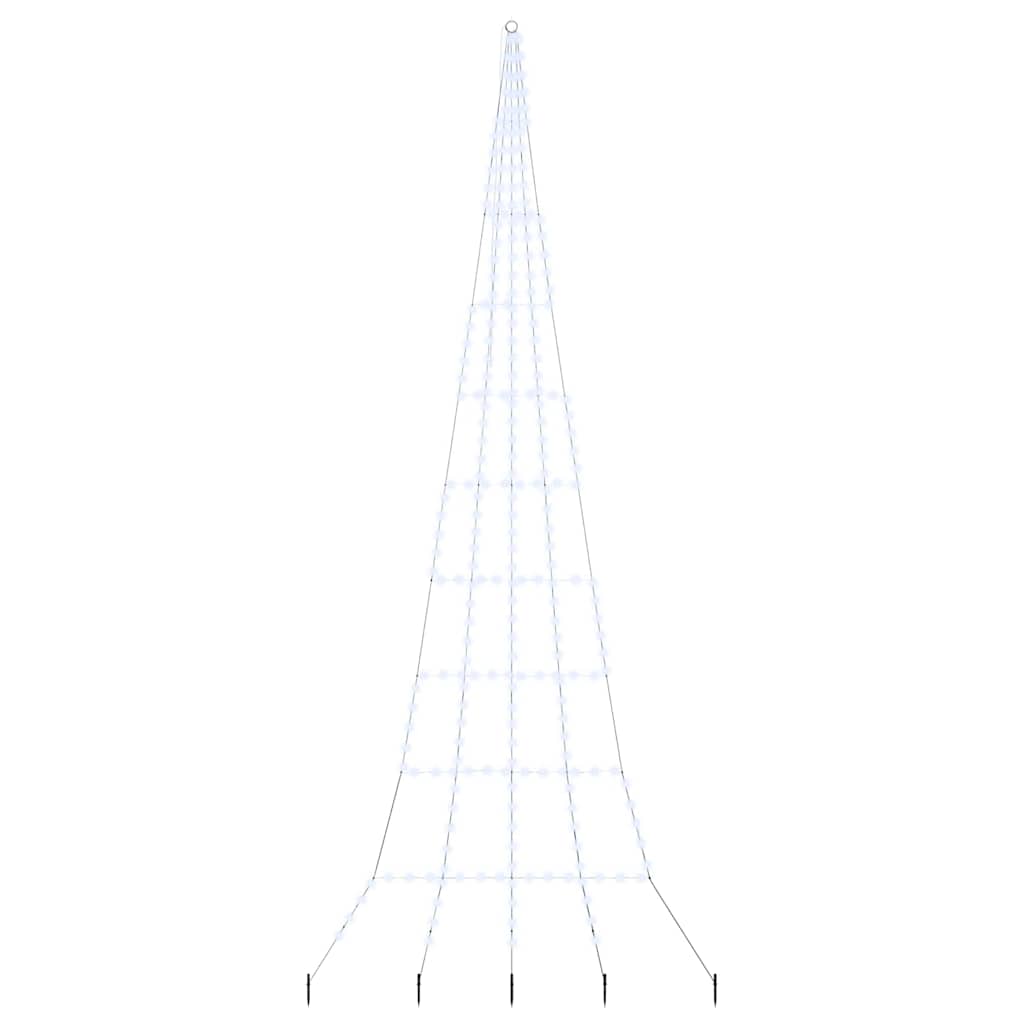 Choinka świąteczna LED Chłodna biel 511 cm Metal