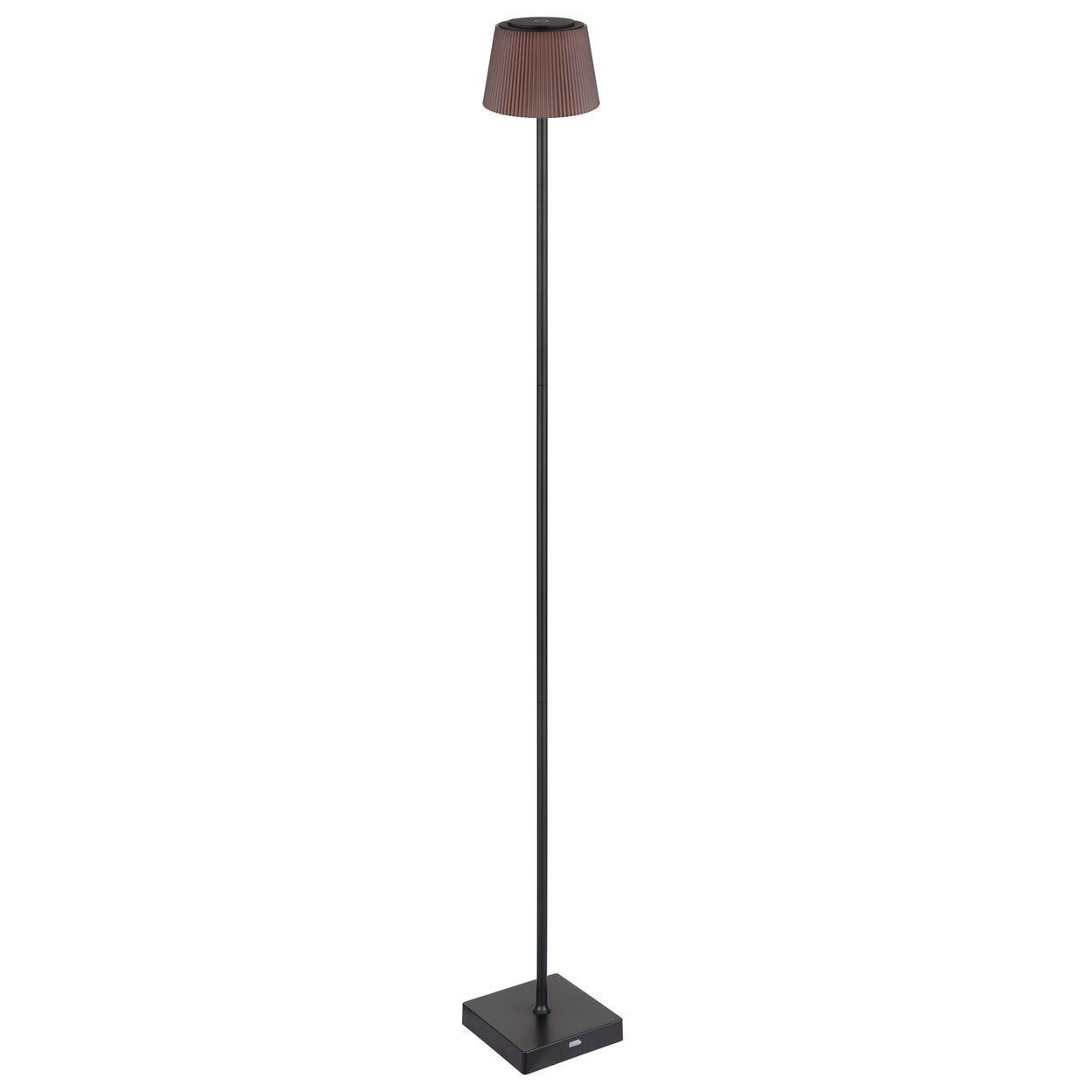 Lampadaire LED intégré noir mat, marron IP44 LED à intensité variable 3&nbsp;000-4&nbsp;000 K variateur tactile - 2
