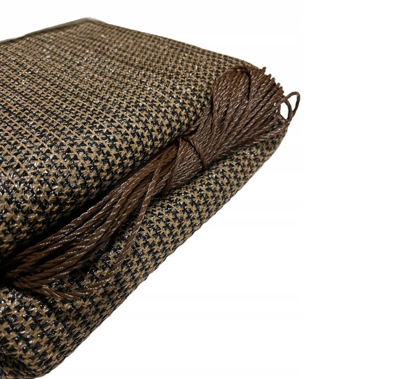 MATA NA BALKON OCZKOWANA 1x5m BRĄZ