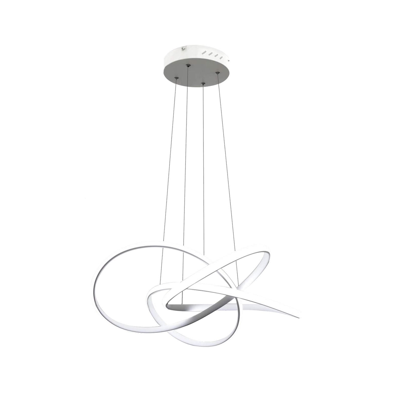 ZMH Suspension LED Moderne Ø58cm - 62W Dimmable avec Télécommande - Pour Salle à Manger/Salon - 4
