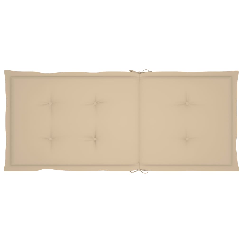 Chaise de jardin avec coussin Maison Exclusive en bois Beige - 8