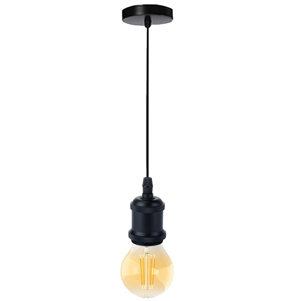Support D'ampoule TOPINCN E27 - Style Vintage, Rotation 180° - Pour Plafonnier, Lampe Murale - Noir, Blanc, Argent - 12