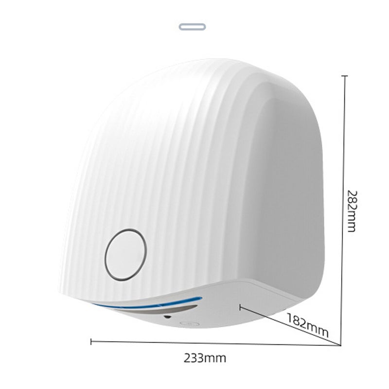 Sèche-mains automatique : efficace, confortable et intelligent, installation sans perçage (avec bac de récupération) - 5