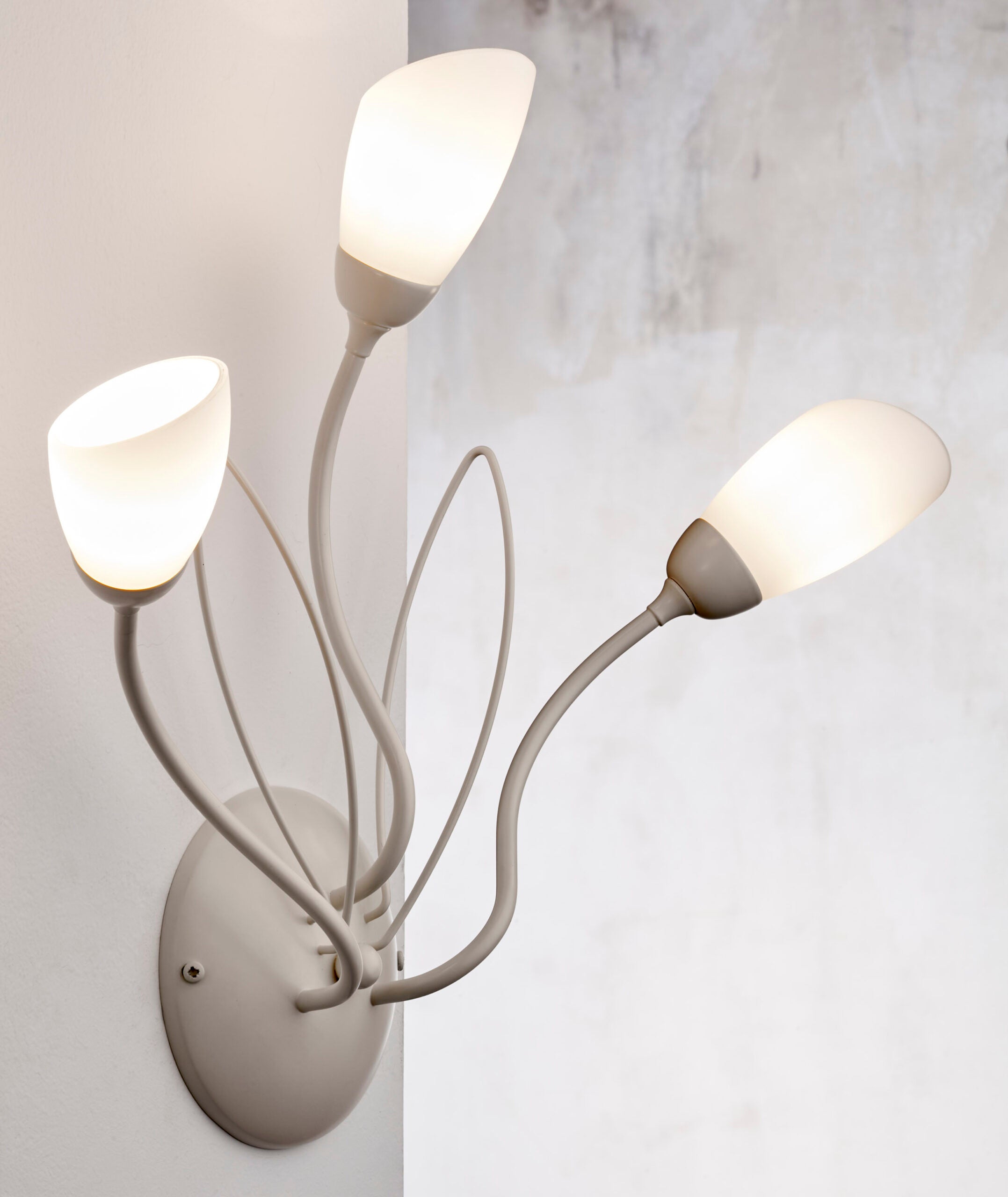 Kinkiet ścienny GLORIOSA szaro-biały 3xG9x15W metal wym:44x53x15cm IP20 Jupiter