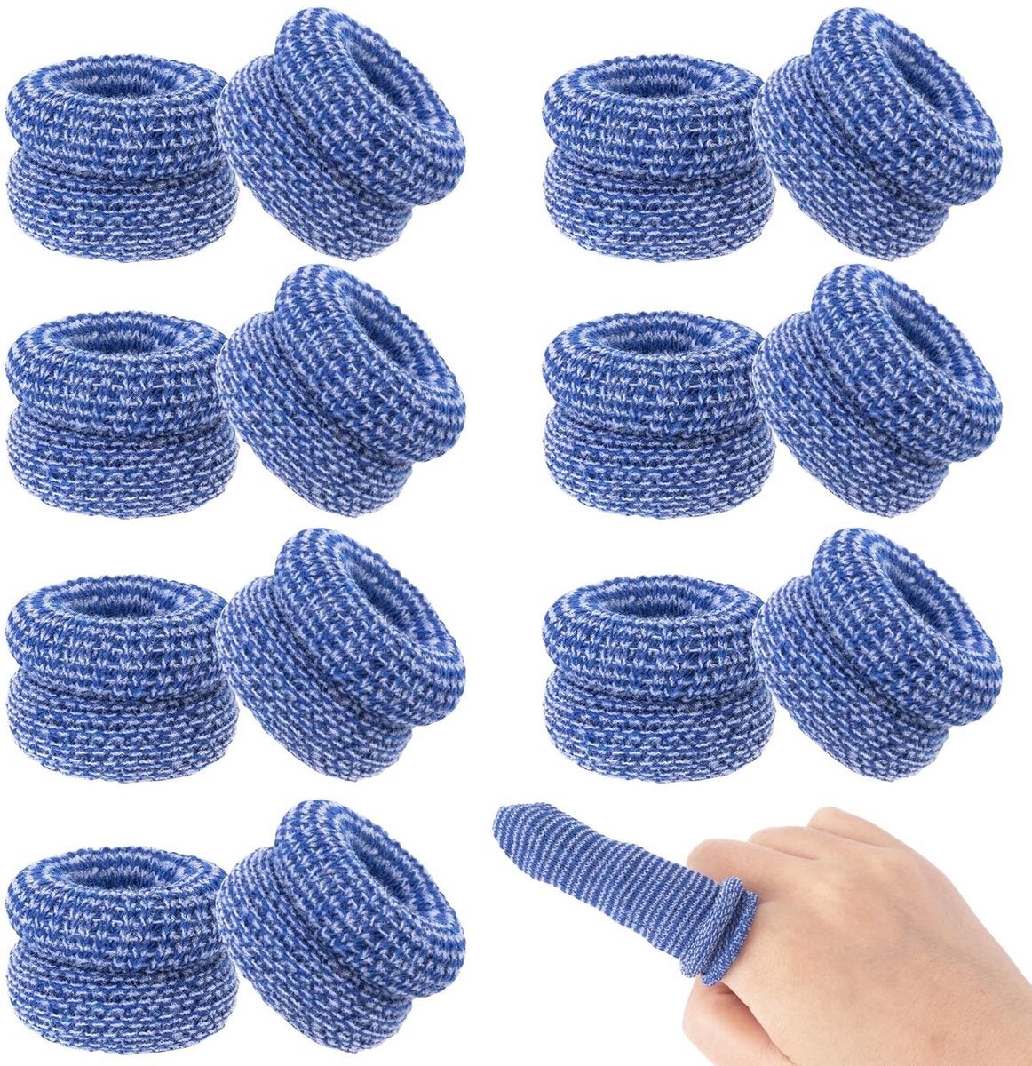 14 bucăți, Bandaje pentru degete, Bandaj tubular din bumbac, Bandaje elastice pentru degetul mare, Protecții pentru degetul mare pentru grădinărit