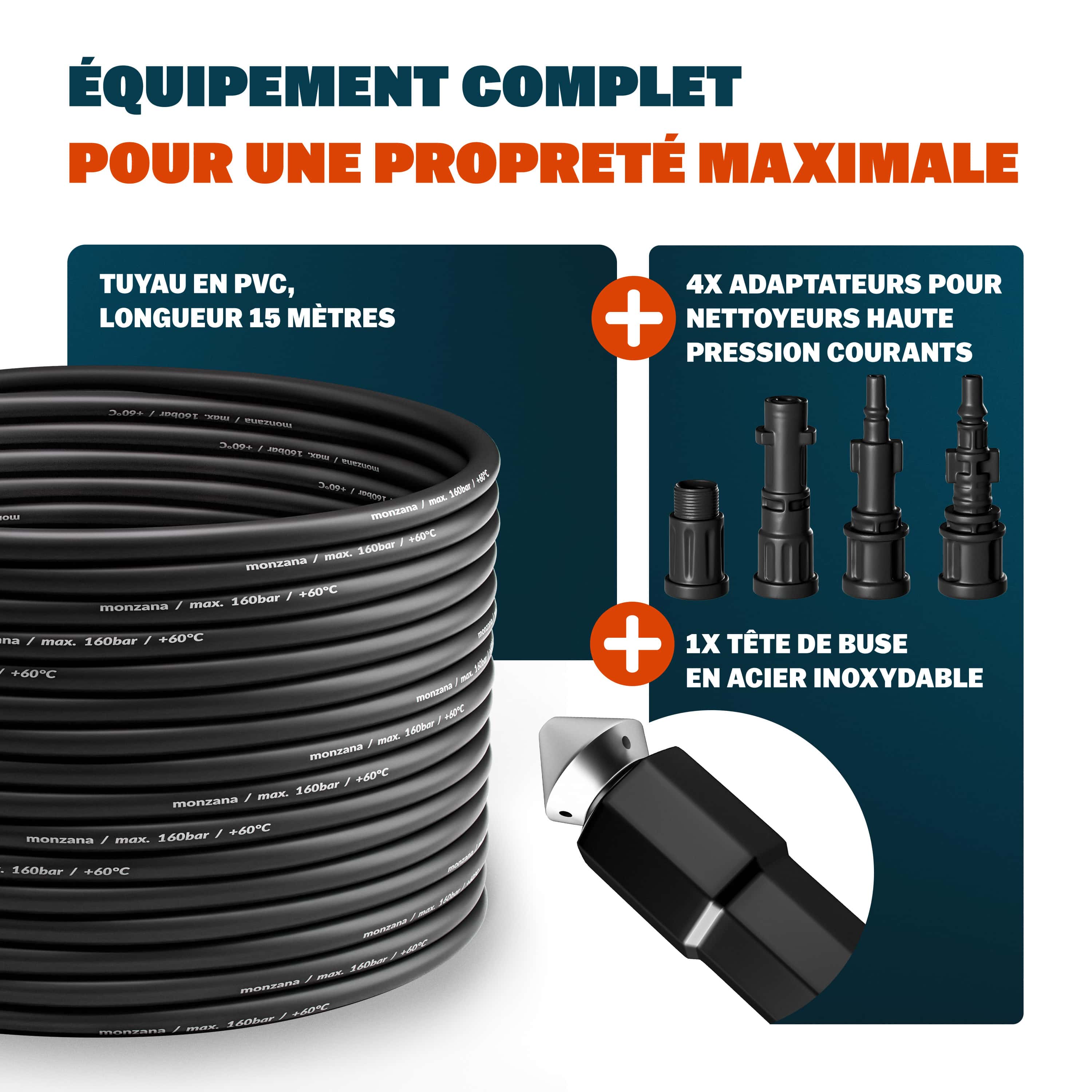 Set de nettoyage de tuyaux 15m - 4