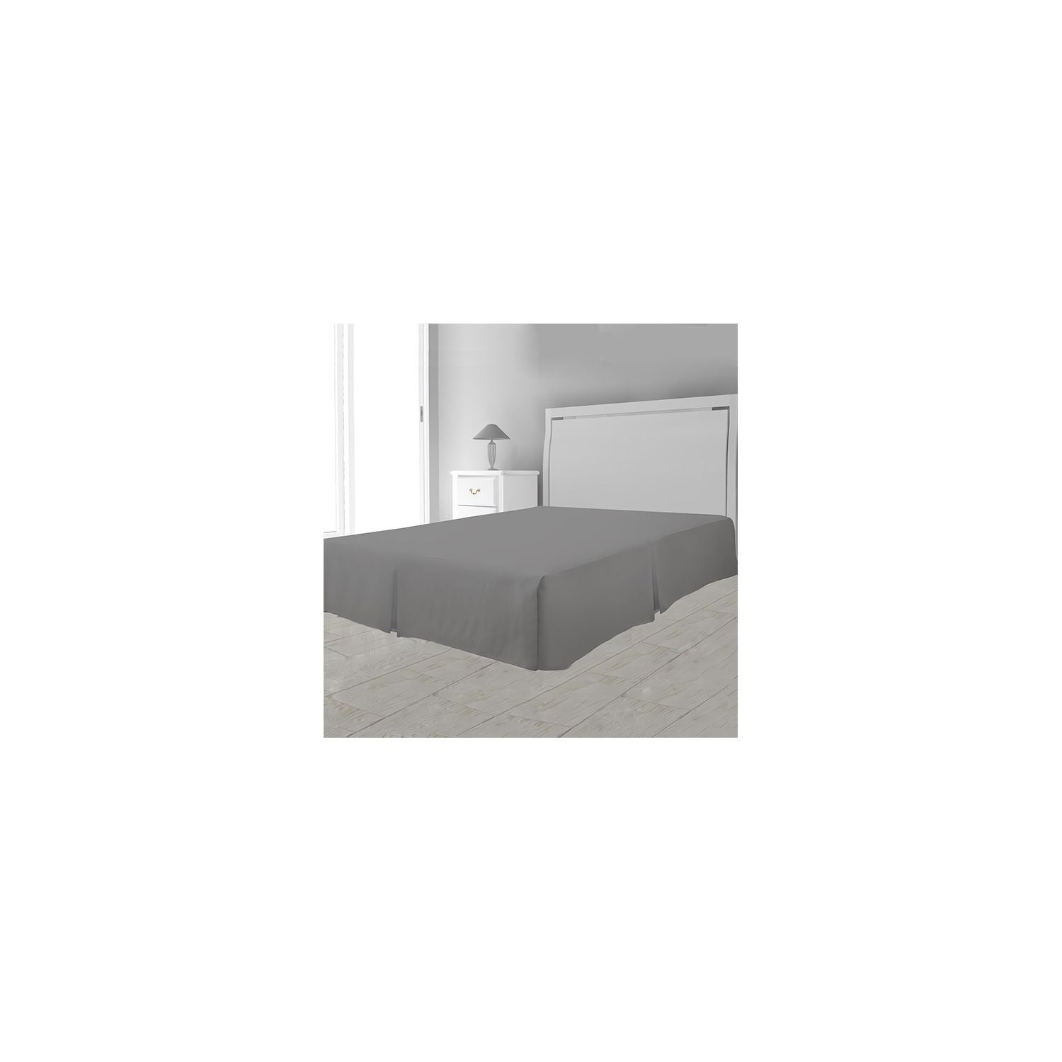 Cache Sommier 3 Plis 90x190 Cm Blanc – Housse Plateau Microfibre Élégante Anti-Poussière