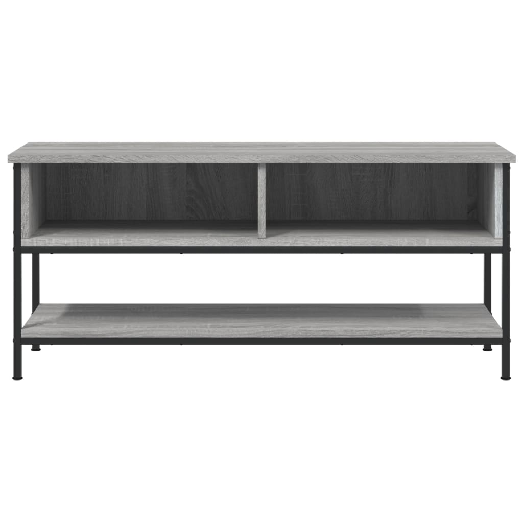 Meuble TV sonoma gris 100x35x45 bois d'ingénierie - 4