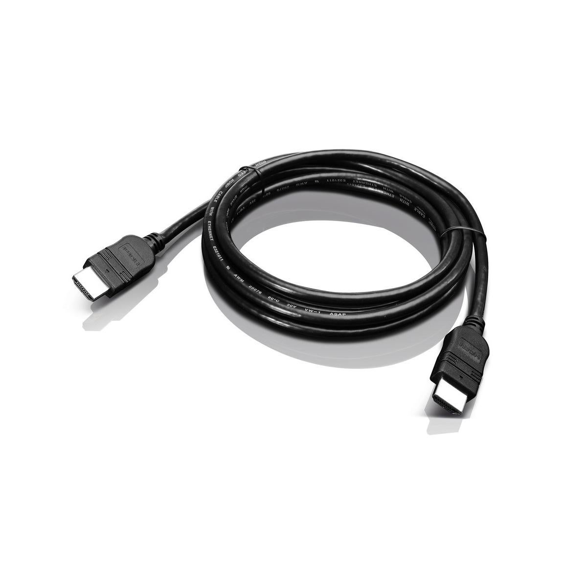Lenovo 2.0m HDMI câble HDMI 2 m HDMI Type A (Standard) Noir | Leroy Merlin