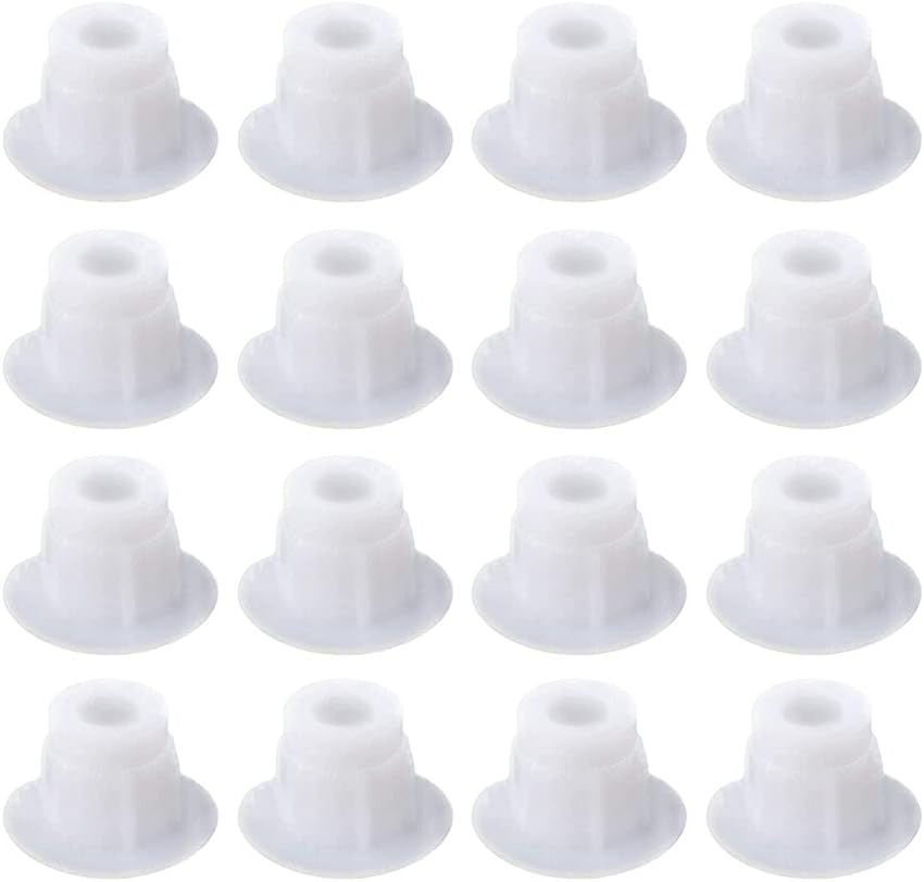 Zaślepki do otworów meblowych 100 sztuk 5 mm, zaślepki do przykręcania plastikowej zaślepki, biała pokrywka