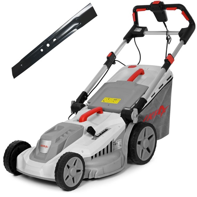 IKRA tosaerba elettrico IERM 2043 T, 2000W, altezza di taglio 30-75mm, larghezza di taglio 43cm, inclusa lama di ricambio