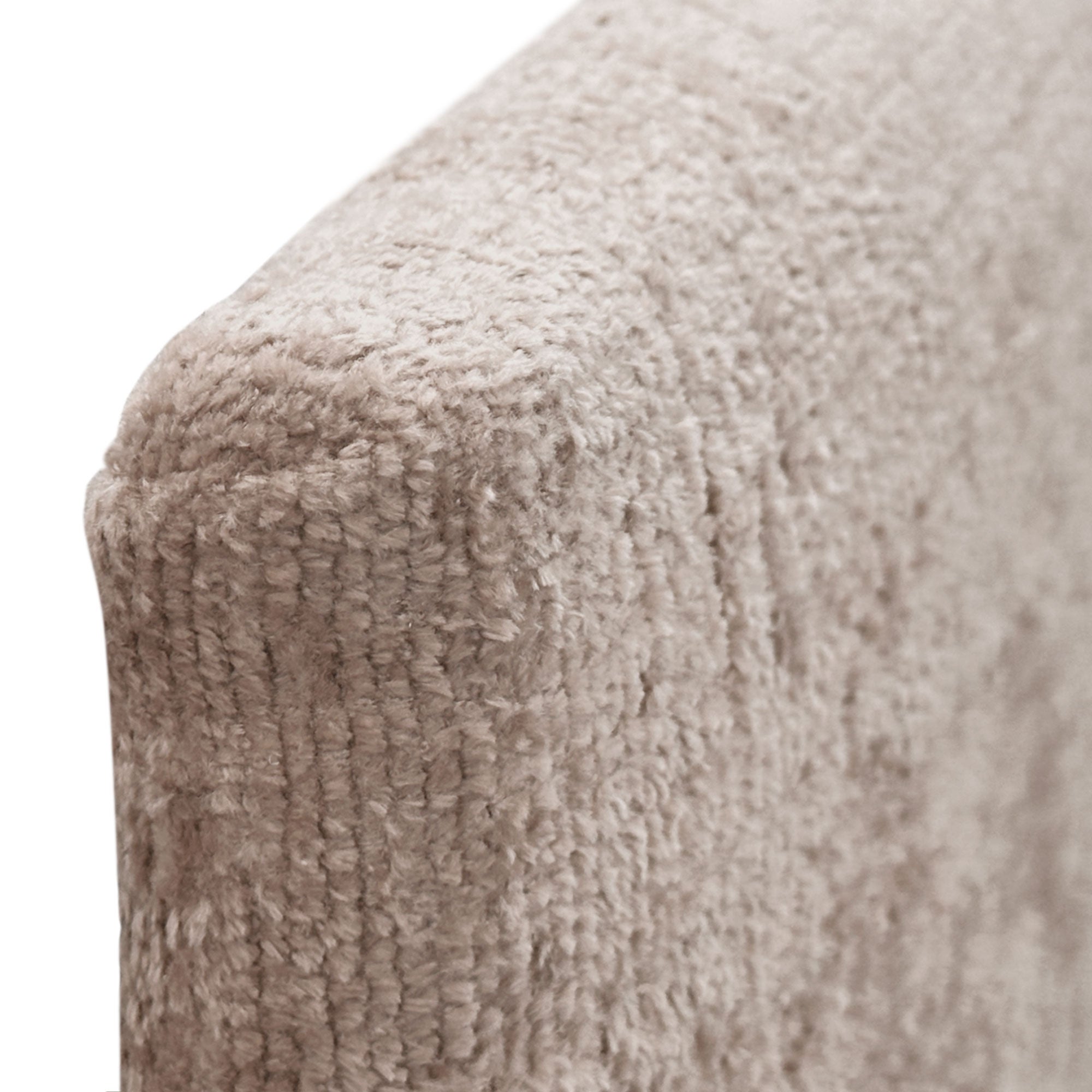 DHOME Testiera in lana ecologica premium finitura semplice con bottoni e gambe testiera imbottita per letto camera imbottita (Marrone Chiaro, 110 cm) - 6