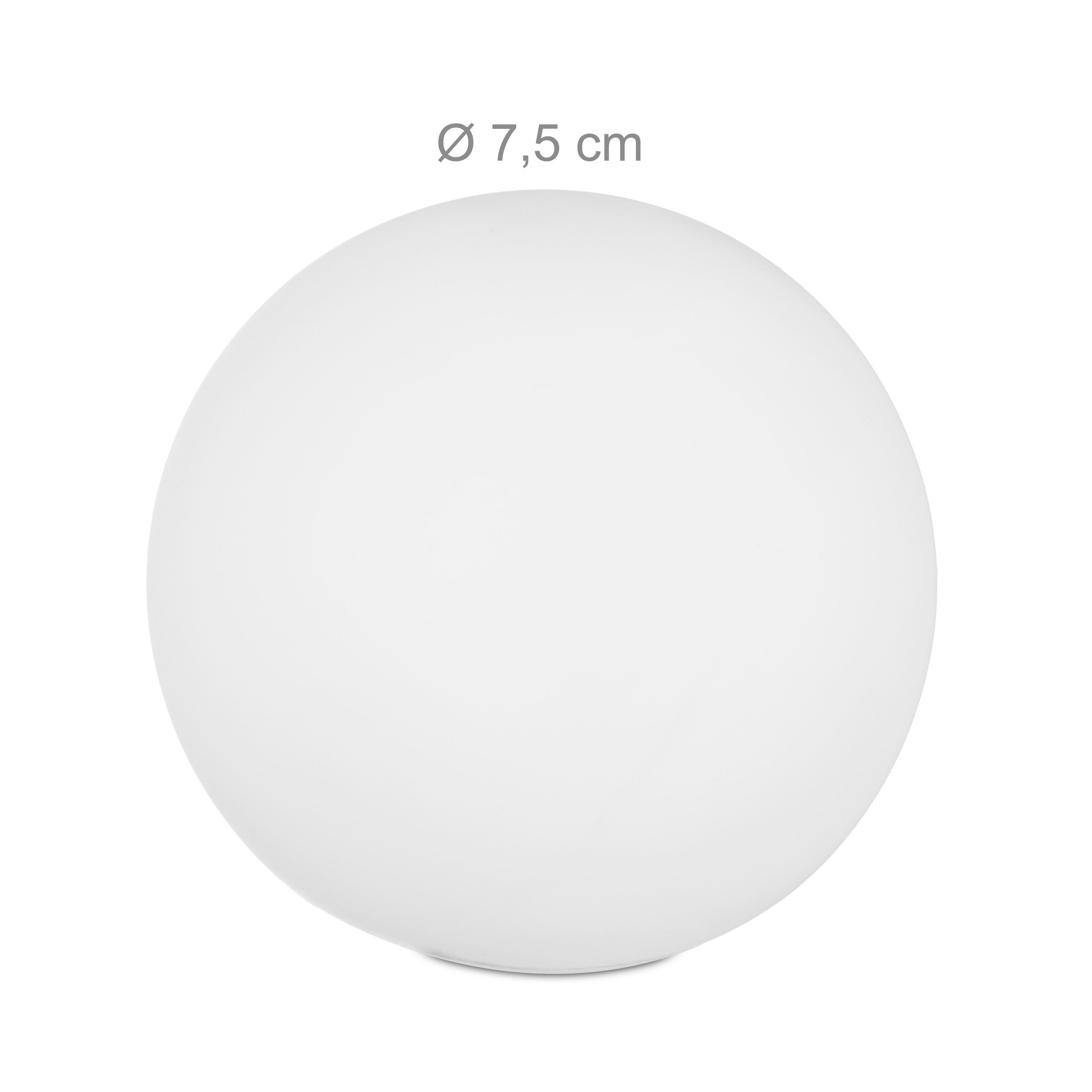 Lampions boules LED, lot de 9, changement de couleurs, éclairage d’ambiance, globes, déco, D : 7,5 cm, blanc - 4