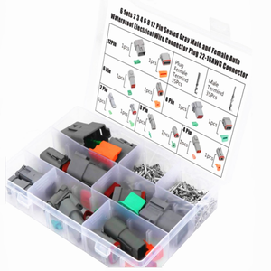 Lot De 2 Connecteurs Électriques Molex 12 Broches 18 AWG - Mâle Et Femelle Pour Voiture Audio Maison