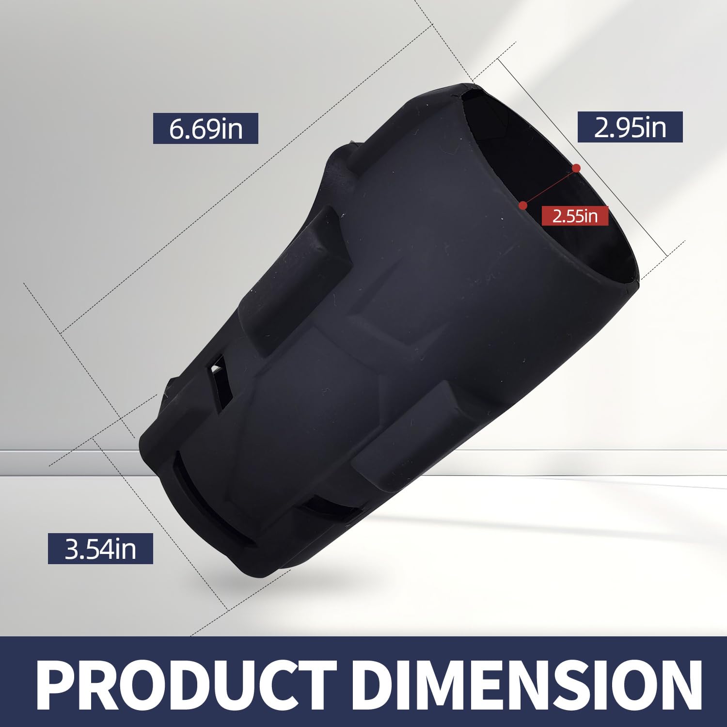 1 botte de protection M18 49-16-2967 49162967 pour clé à choc à couple élevé Milwaukee M18 Fuel 1,27 cm avec bague de protection 2967-20 - 2