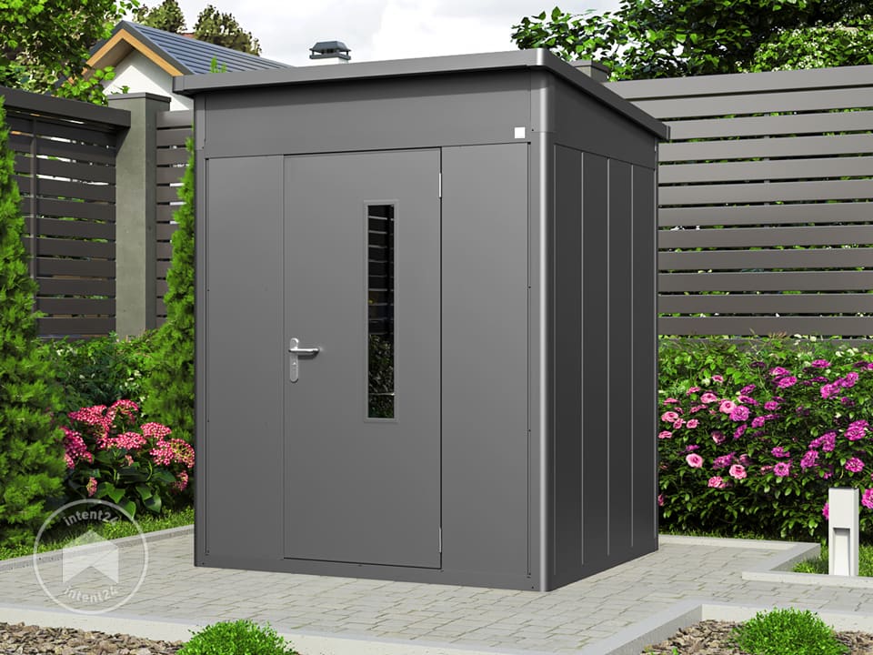 GFP Primeyard Abri de jardin en métal 210x150x205 cm armoire de jardin anthracite